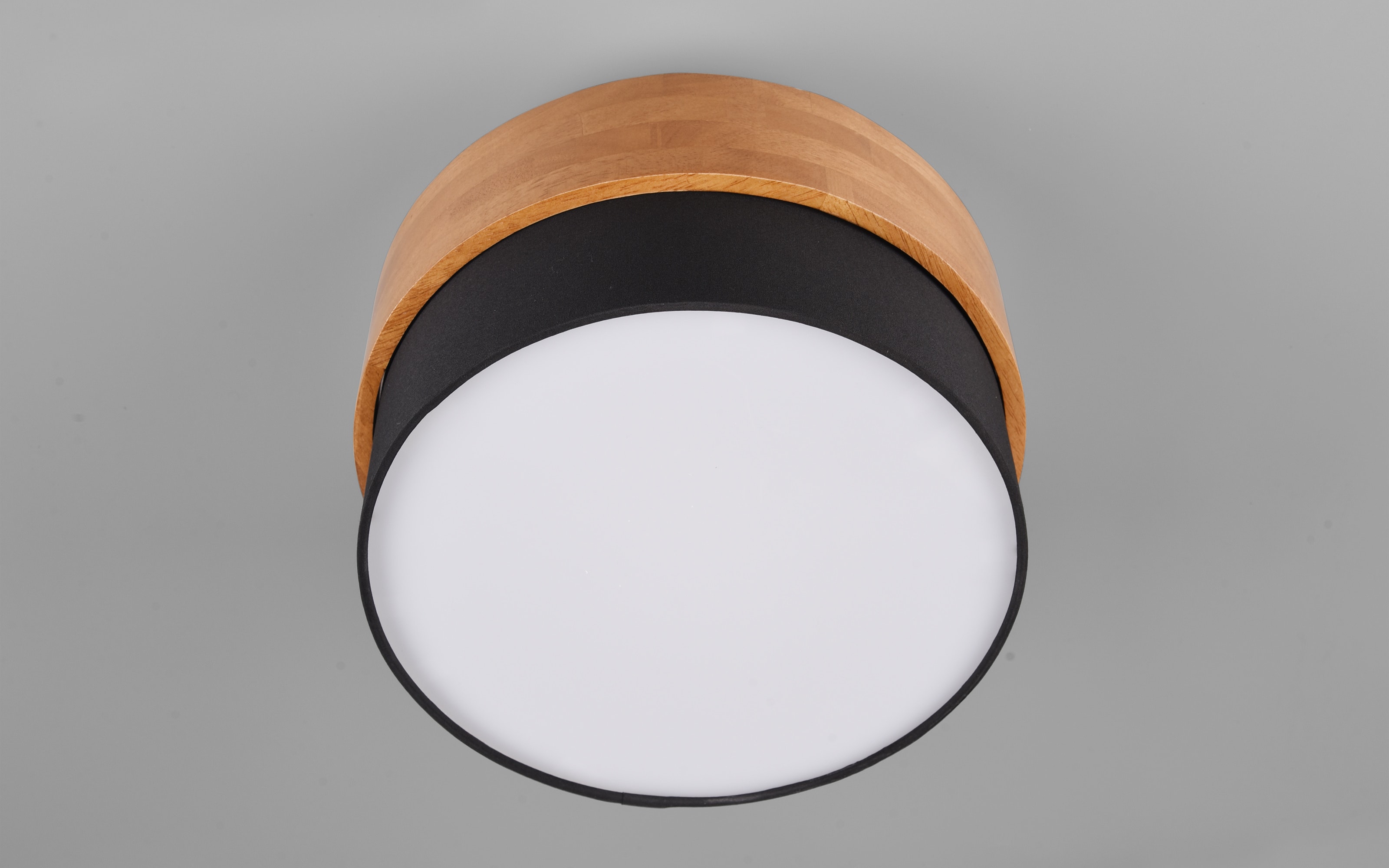 Deckenleuchte Seasons, holzfarbig/schwarz, 30 cm