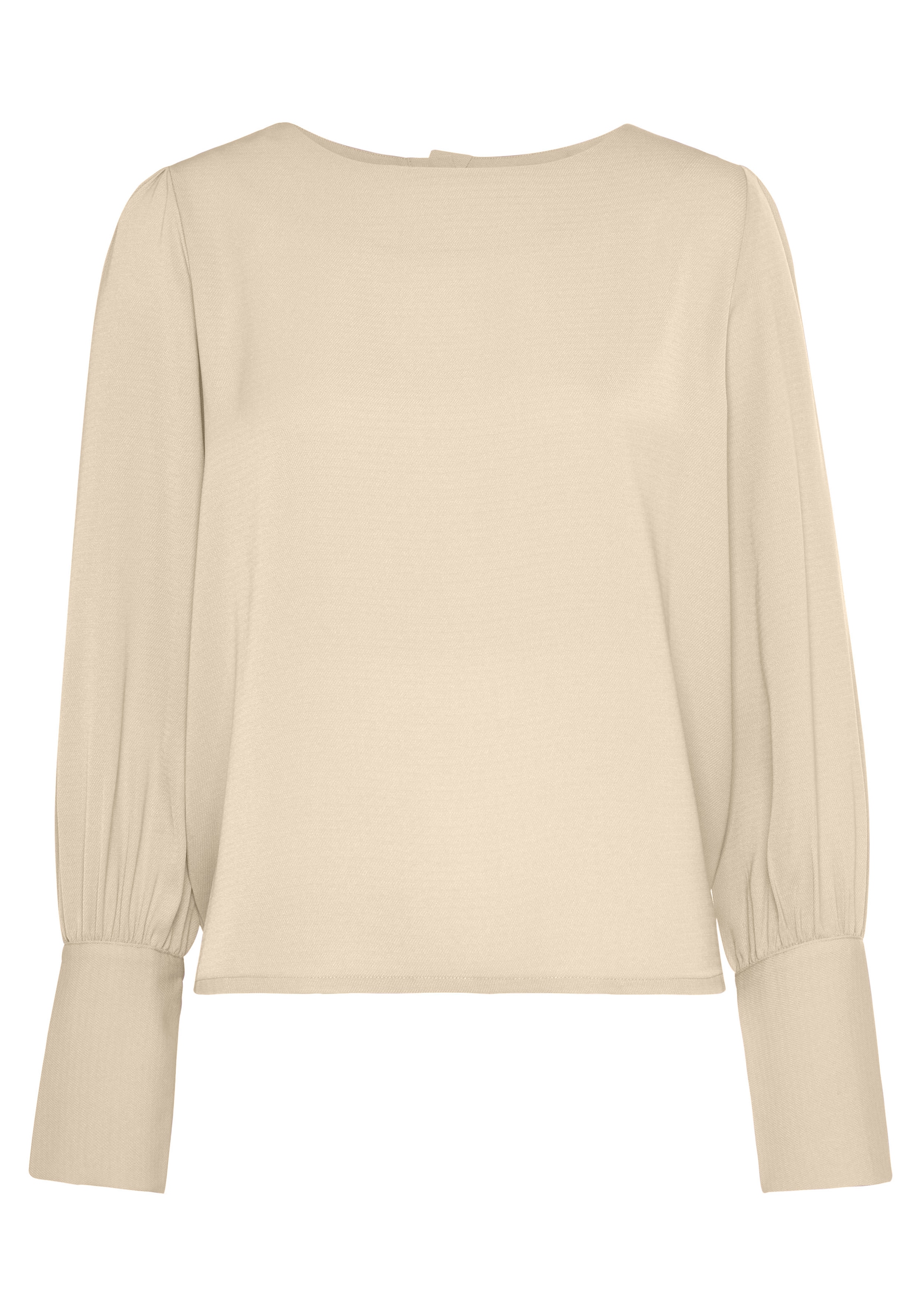 LASCANA Langarmbluse , mit Knopfleiste hinten, elegante Damenbluse, Business-Look