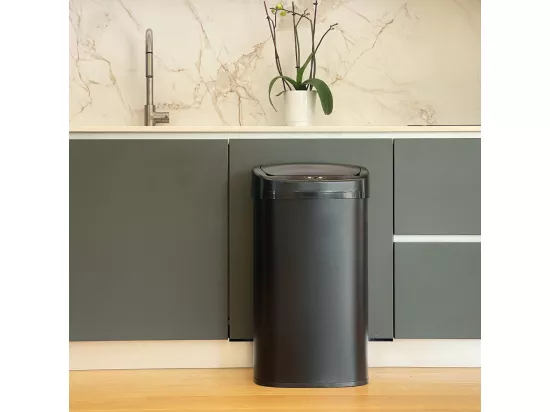 Poubelle de cuisine automatique MAJESTIC Noir Acier inoxydable 58L