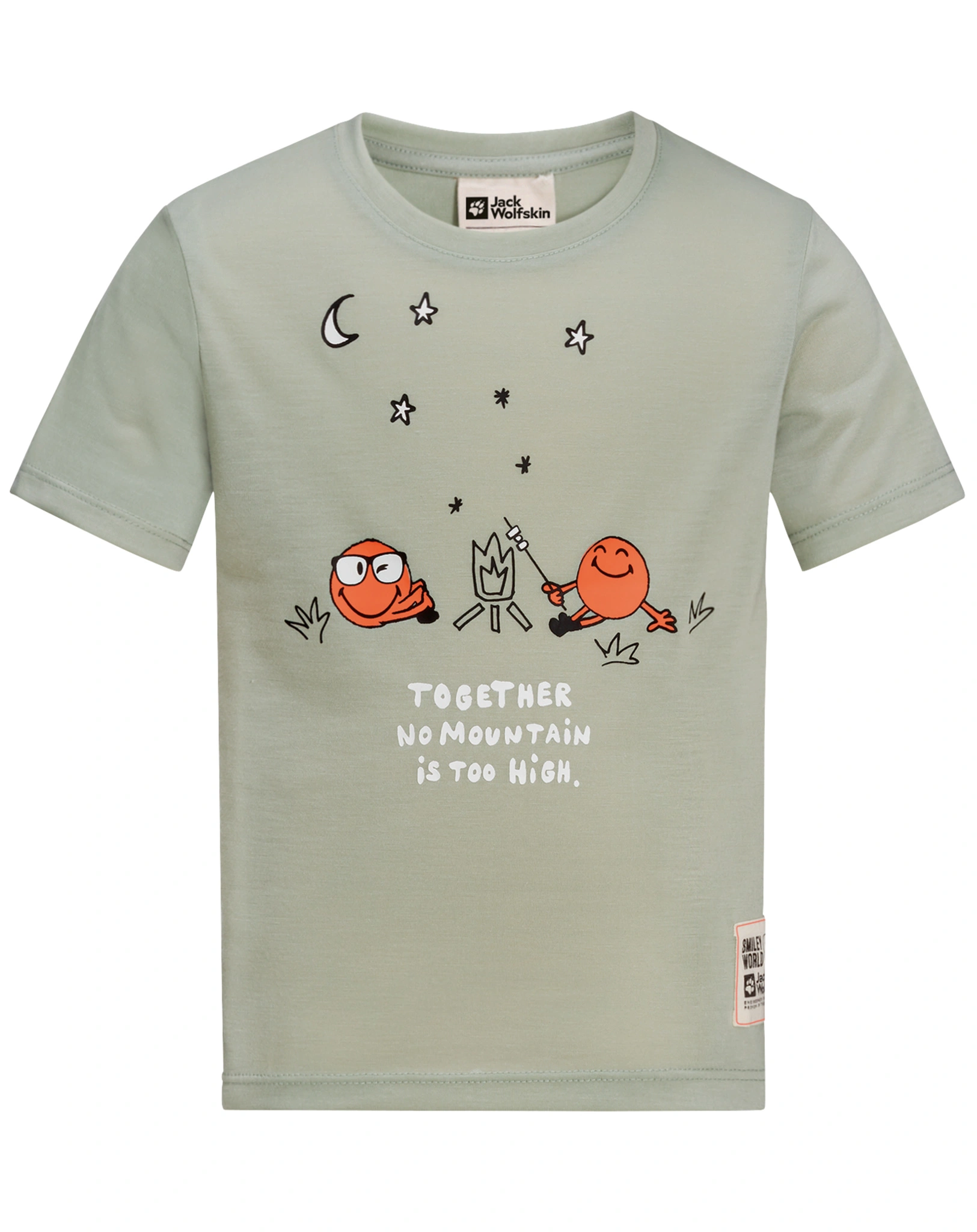 T-Shirt SMILEYWORLD CAMP in mint leaf