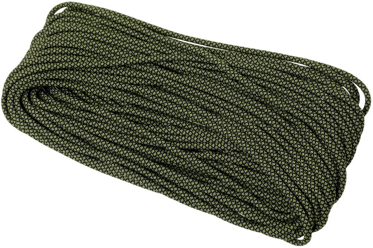 Knivesandtools 550 paracord type III, kleur: moss diamond, 50 ft (15,24 m)