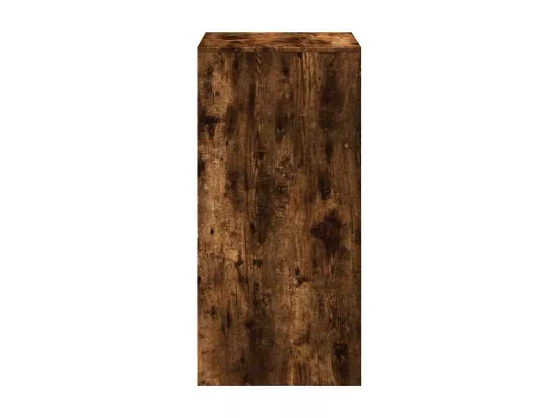Table de bar chêne fumé 51x50x103,5 cm bois d'ingénierie