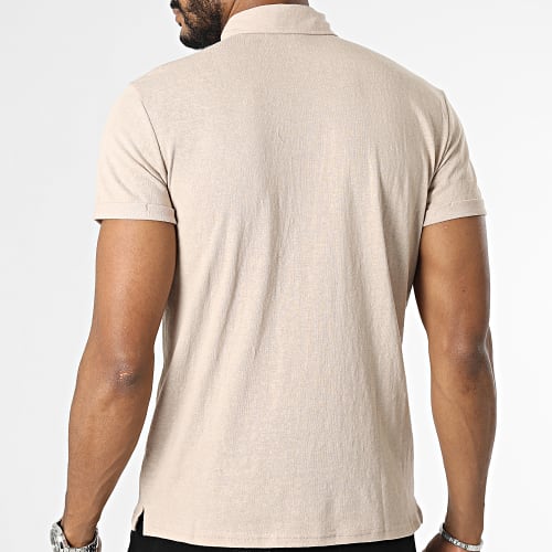 Polo Manches Courtes Beige
