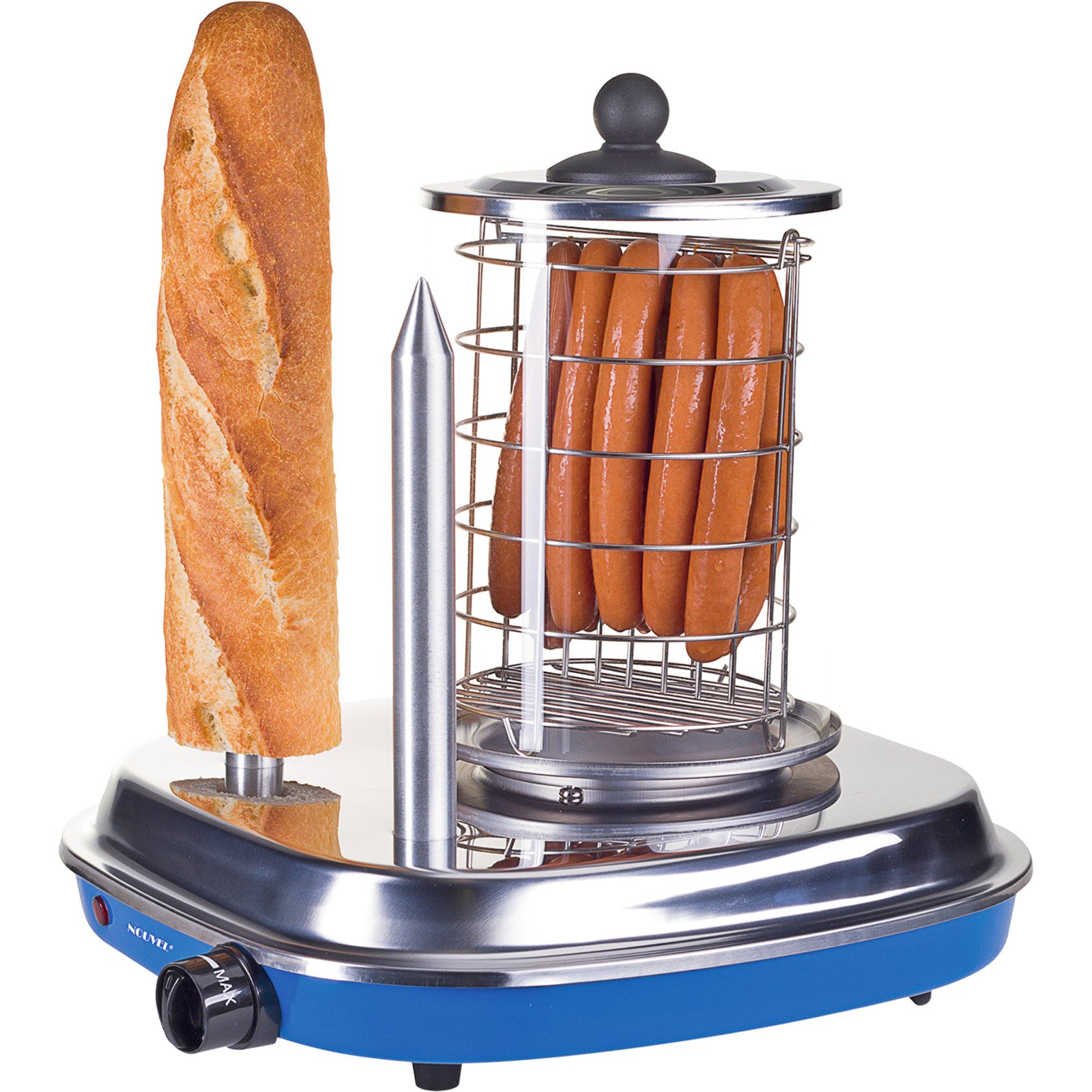 NOUVEL Hot Dog Maschine mit 2 Heizdomen