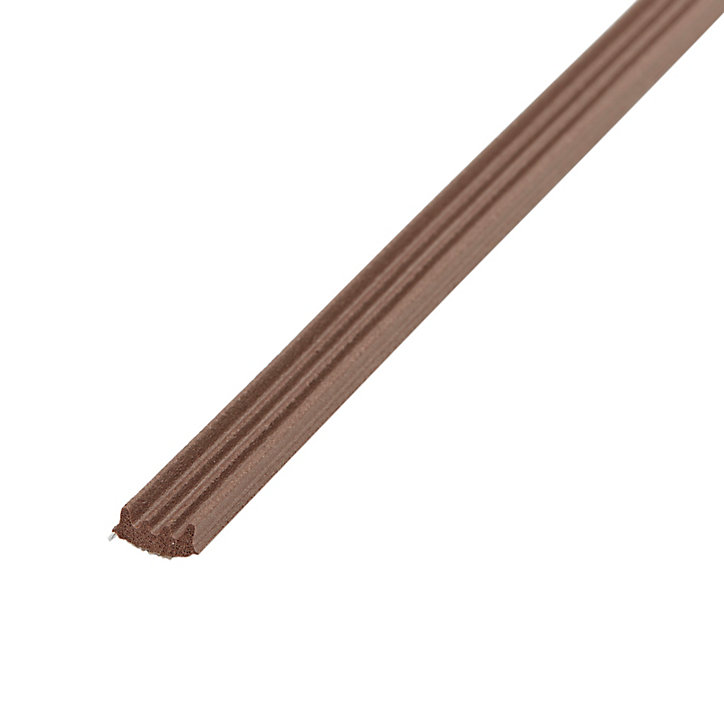 Joint caoutchouc adhésif profil K Diall marron L.6 m