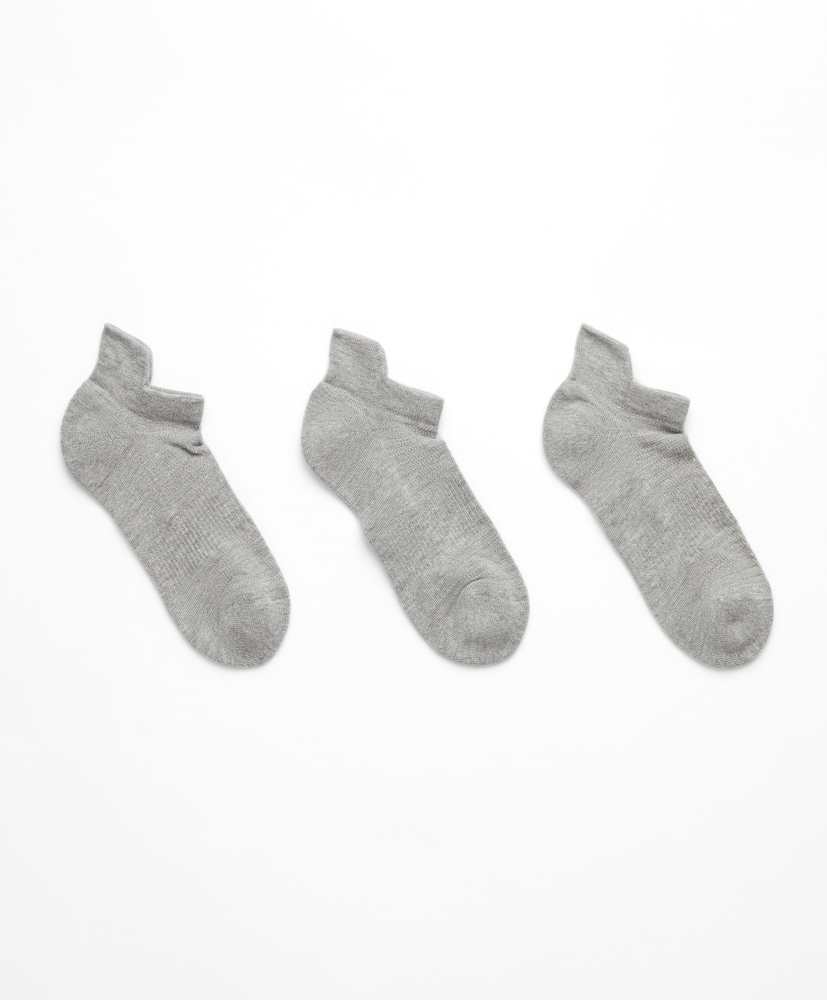 3 pares de meias de algodão para tênis esportivos