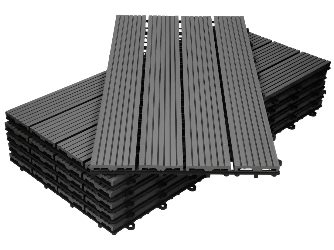 Carrelage terrasse dalles 60x30 cm 2 m² carrelage jardin aspect bois anthracite