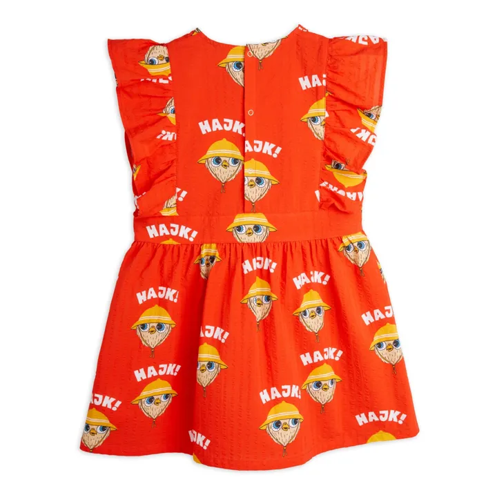 Mini Rodini Robe Najk Coton Bio | Rouge