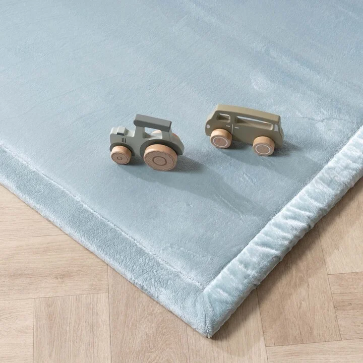 Vierkante speelmat - Jip Blauw | Wasbaar