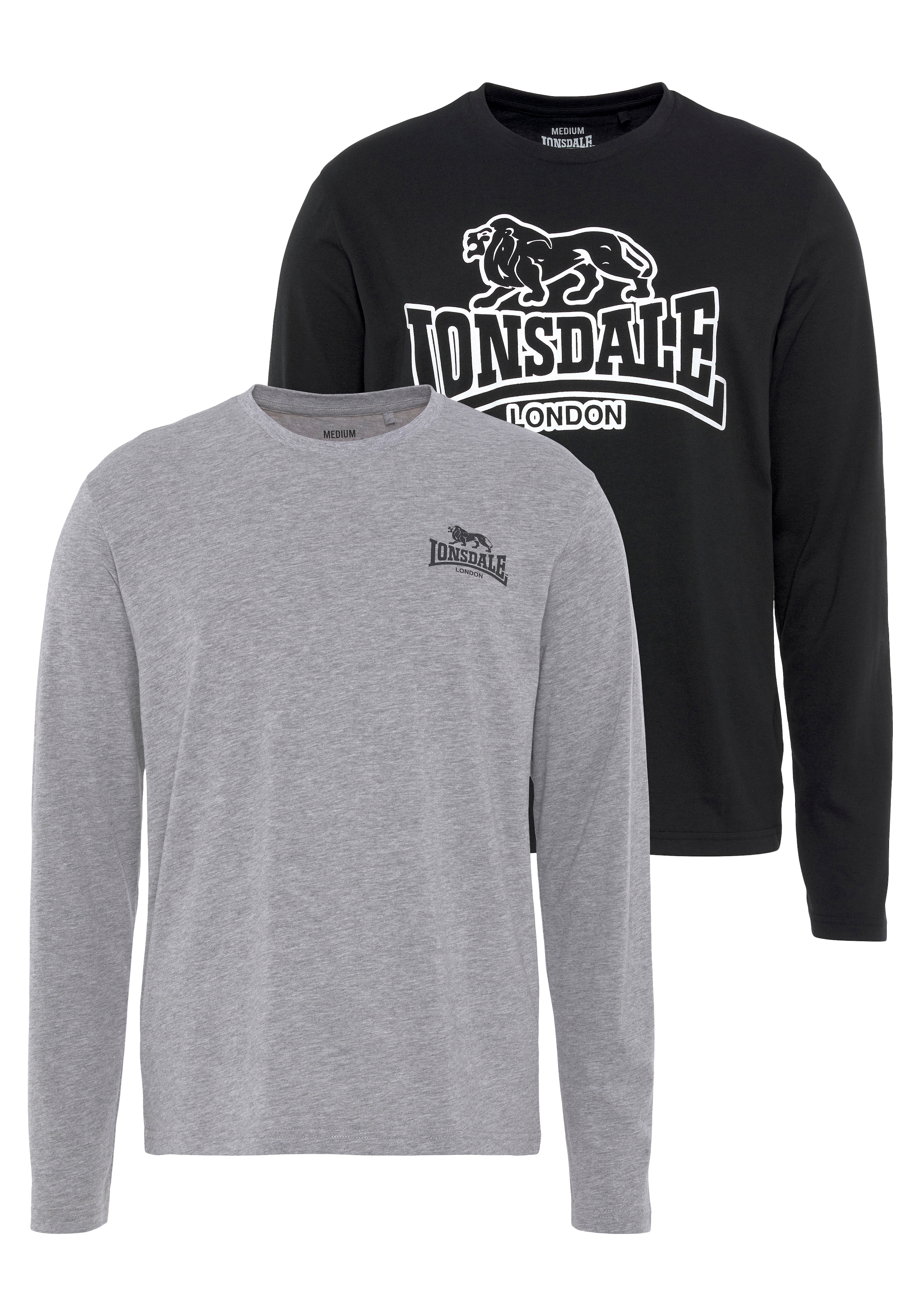 Lonsdale Langarmshirt »FOGORIC«, 2 Stk.