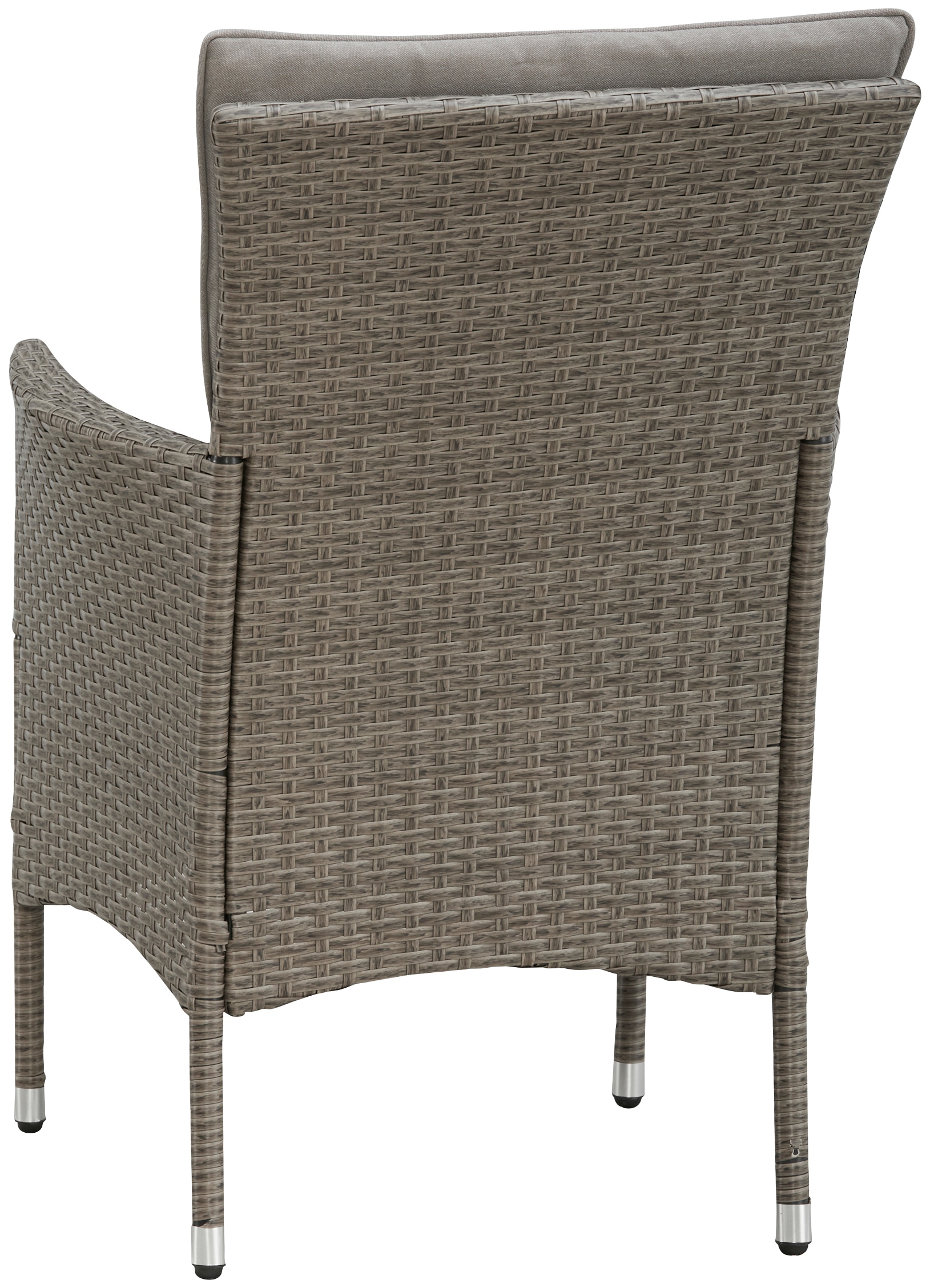 KONIFERA Garten-Essgruppe »Mailand« Set, 10x Sessel, 1x AZ-Tisch 179-302 cm, inkl. Auflagen, 31 Stk. tlg. Polyrattan, Stahl, Braun