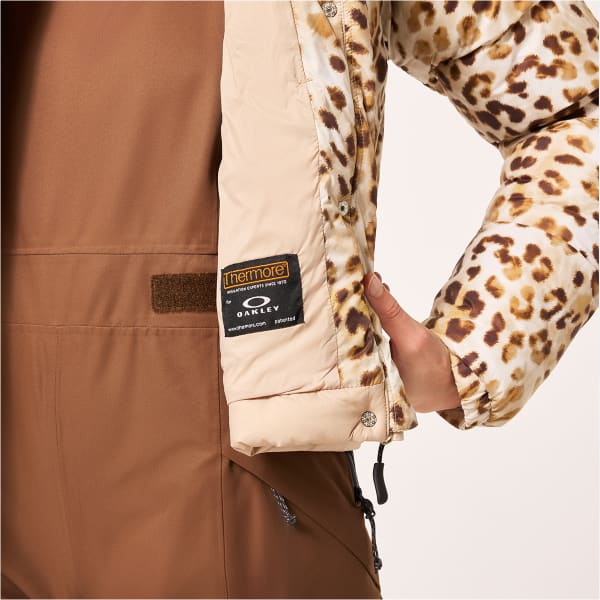 Doudoune ski OAKLEY WMNS TNP PUFFY JACKET CHEETA TD PRINT