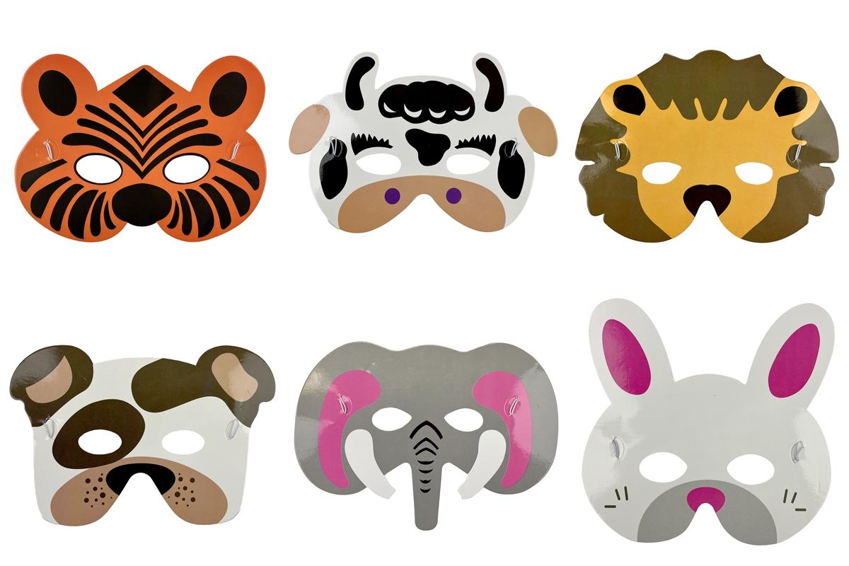 SET 6 MASQUES CARTON ZANIMO