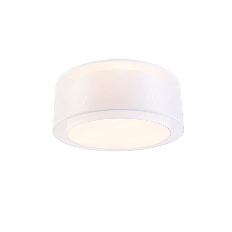 Moderne plafonnière wit 50 cm 3-lichts - Drum Duo