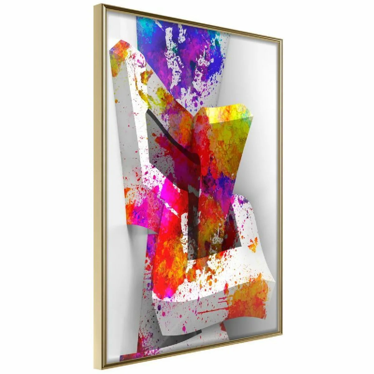 Paris Prix Affiche Colours and Shapes 40 x 60 cm - Or