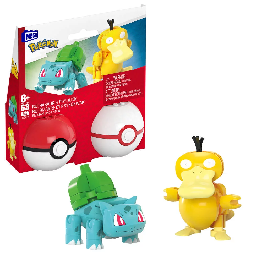 POKEMON - 2 POKEBALL AVEC POKEMON A CONSTRUIRE