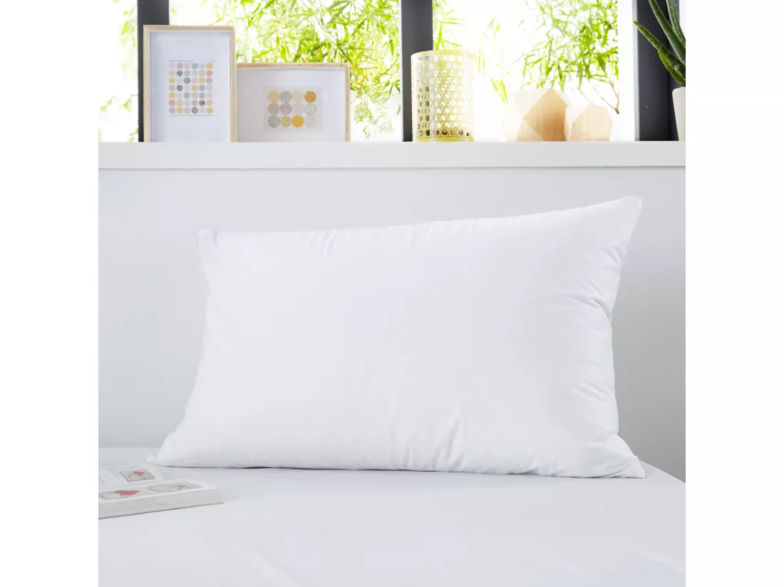 Lot de 2 protège oreillers imperméables micro-respirants souples silencieux 65x65