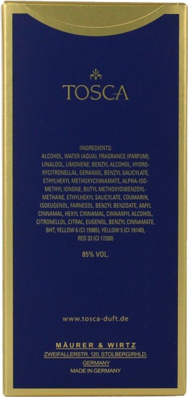 Tosca Eau de Cologne Splash 50ml