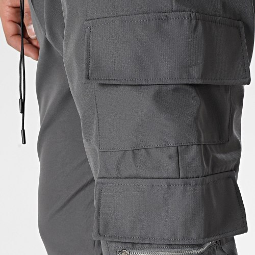 Pantalon Cargo Gris Anthracite
