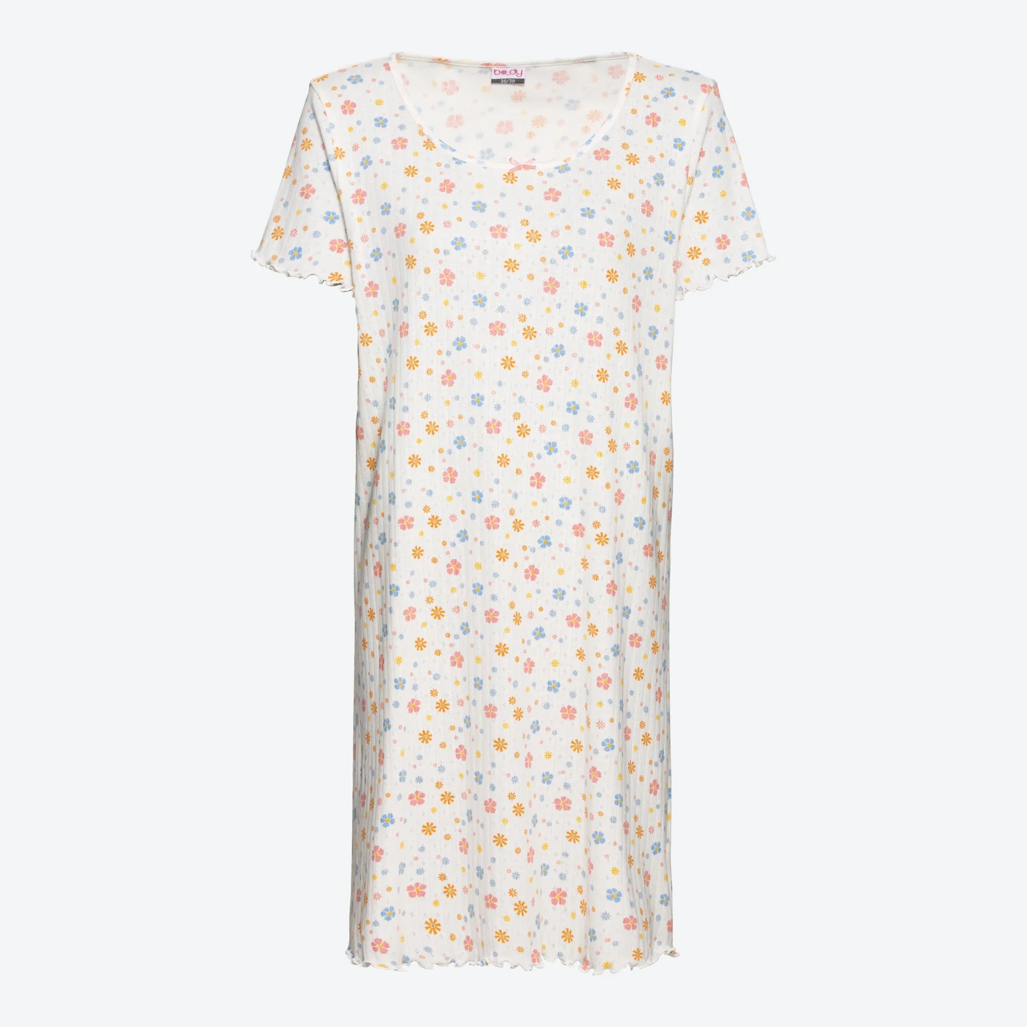 Damen-Nachthemd mit Blumen-Druck