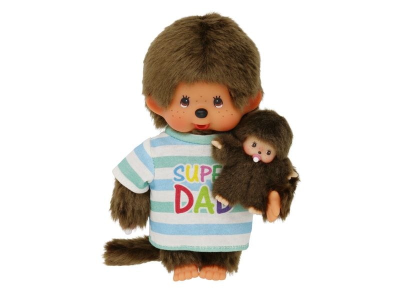 Monchhichi Kuscheltier Super Father and Baby 20 cm Monchhichi-Puppe