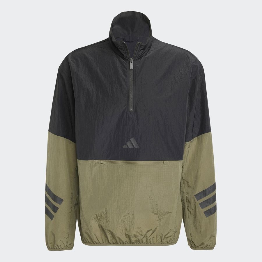 Adidas Sweat-shirt toile demi-zip 3 bandes Future Icons