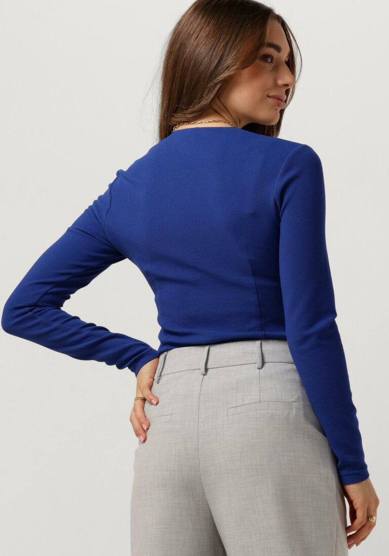 VANILIA blauwe vanilia  90s v neck longsleeve
