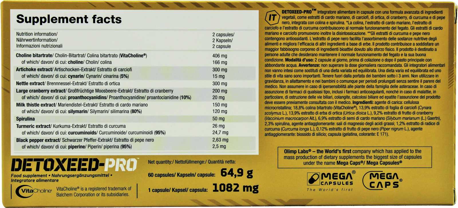 Olimp Detoxeed-Pro 60 cápsulas