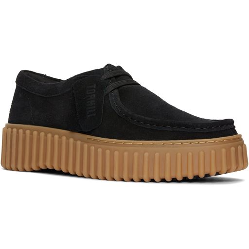 Clarks Torhill Bee Sko, Black Suede, 40
