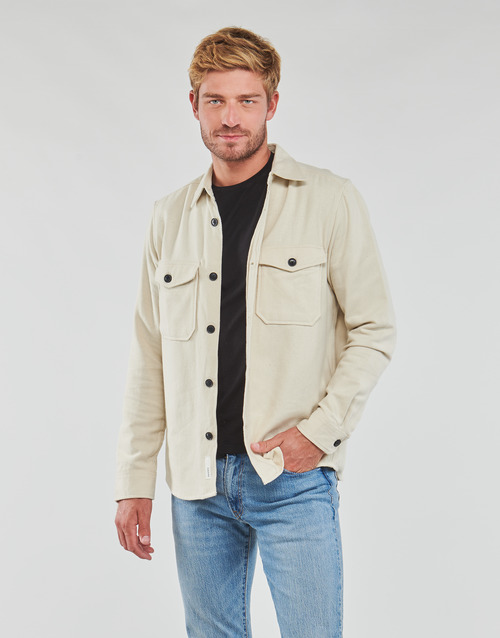 Only & Sons- ONSMILO LS SOLID OVERSHIRT NOOS Crema