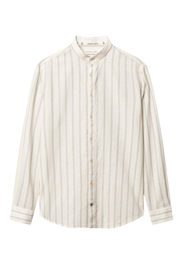 colours & sons Leinenhemd »colours & sons Leinenhemd Shirt-Linen Blend Stripes«