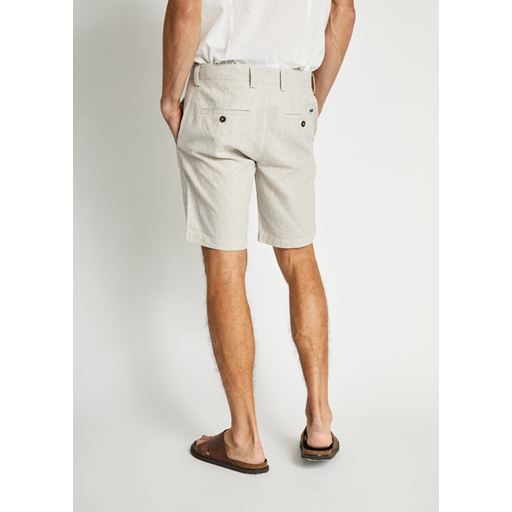 Bruun & Stengade Buris Shorts, Beige/White, 38