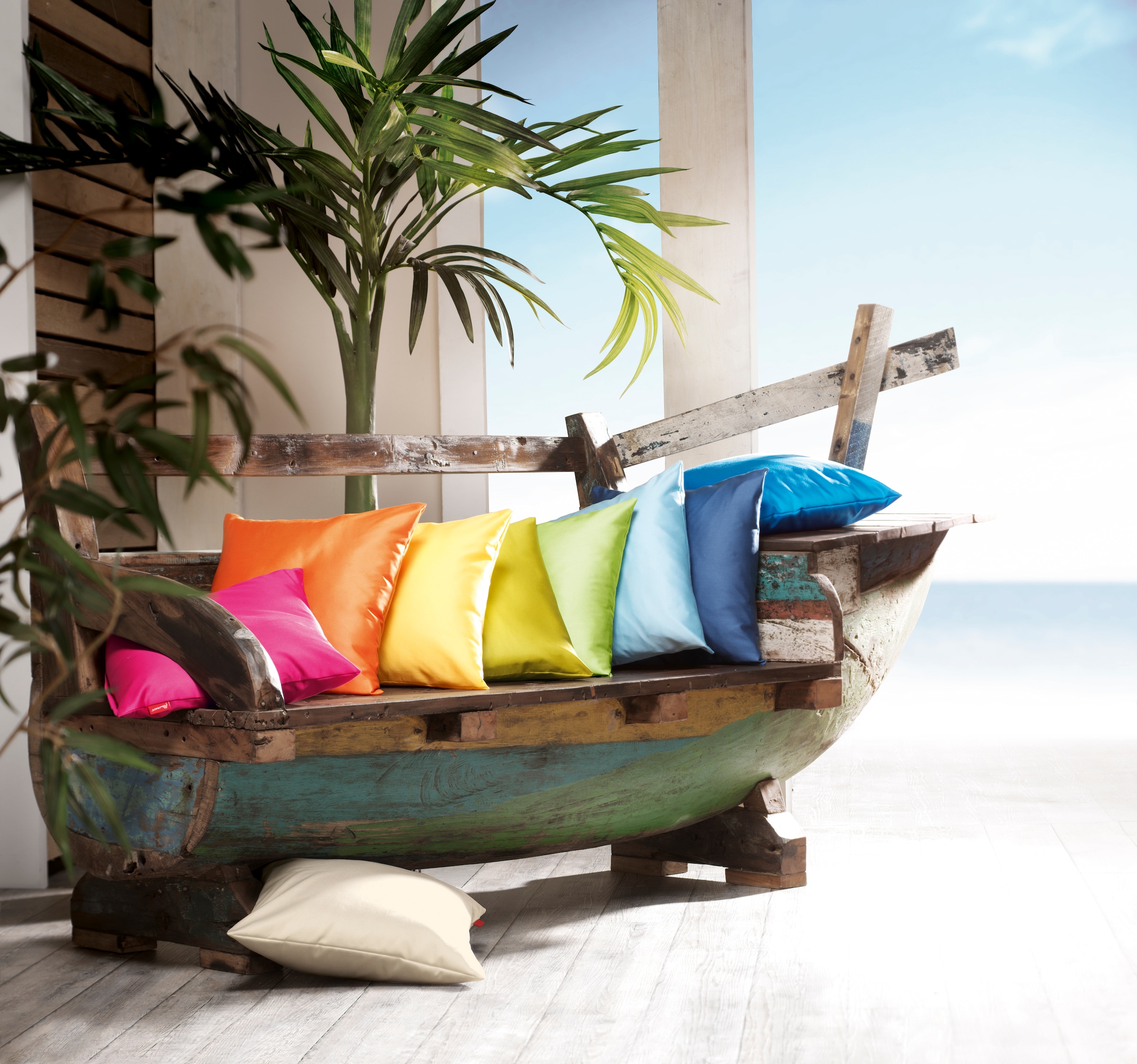 fleuresse Kissenbezug »Colours Mako Satin, 100% Baumwolle, mit Reissverschluss« Mako Satin, glänzend, glatt, Premium Qualität