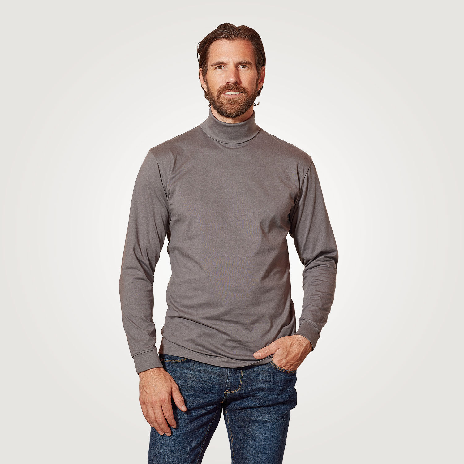 Basic Herren Rollkragen Shirt GOTS-zertifiziert