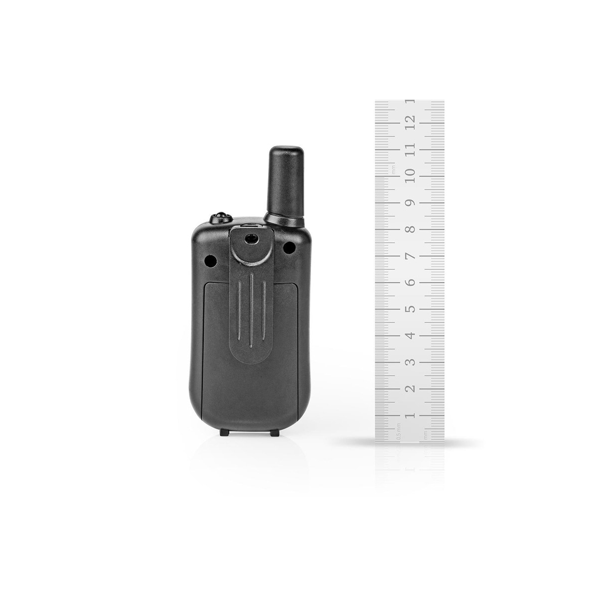 Nedis Walkie-Talkie Set | 2 håndsett | Opp til 5 km | Frekvens kanal: 8 | PTT / VOX | Opp til 2.5 timer | Sort
