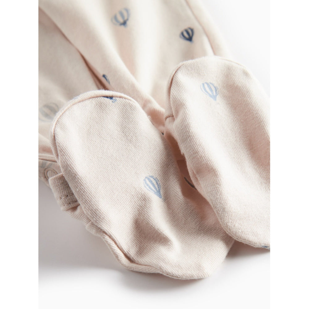 Køb MarMar New Born Modal Smooth Print Air Balloon Rubello Onesies