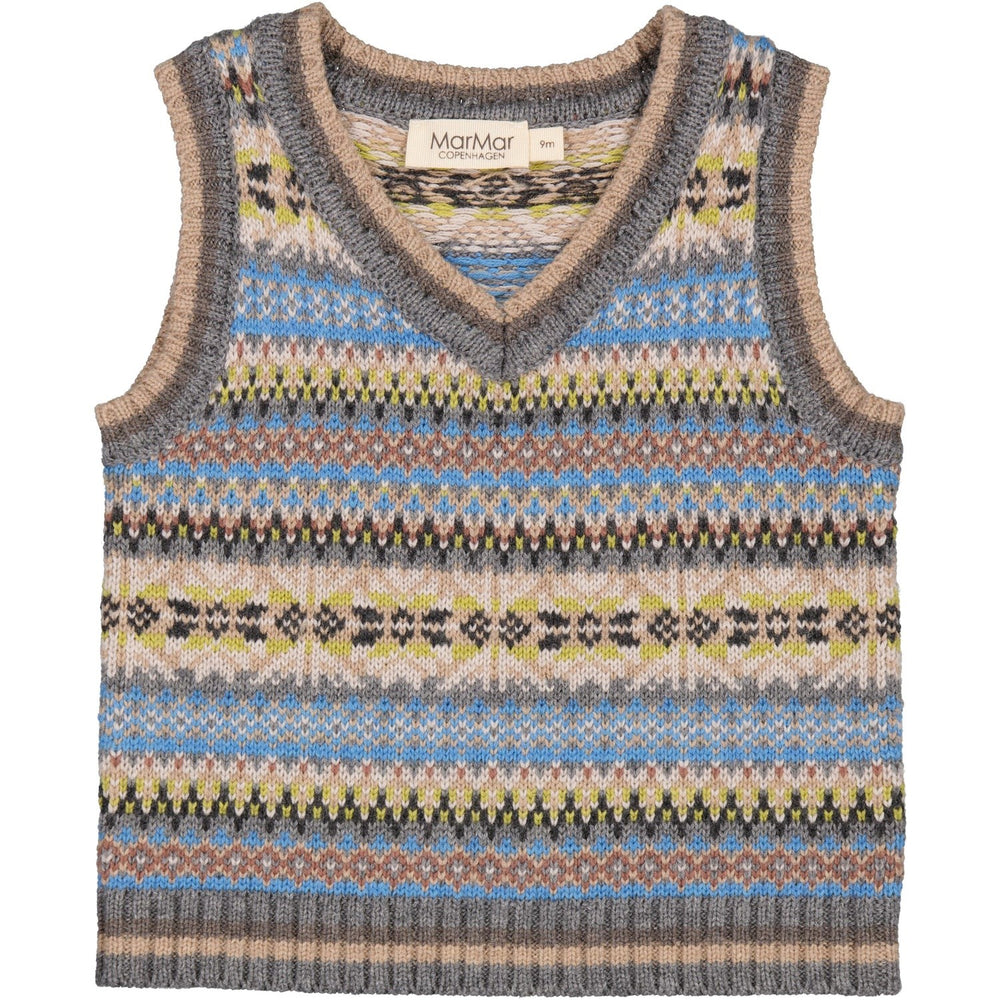 Køb MarMar Light Cotton Wool Fair Isle Taj B Strik Vest