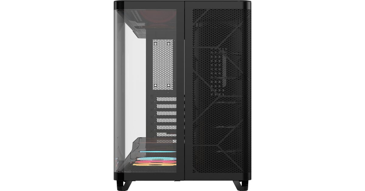 CorsairAIR 5400 LX-R LINK  midi tower behuizing  (Zwart | 3x USB-C | RGB | Tempered Glass)