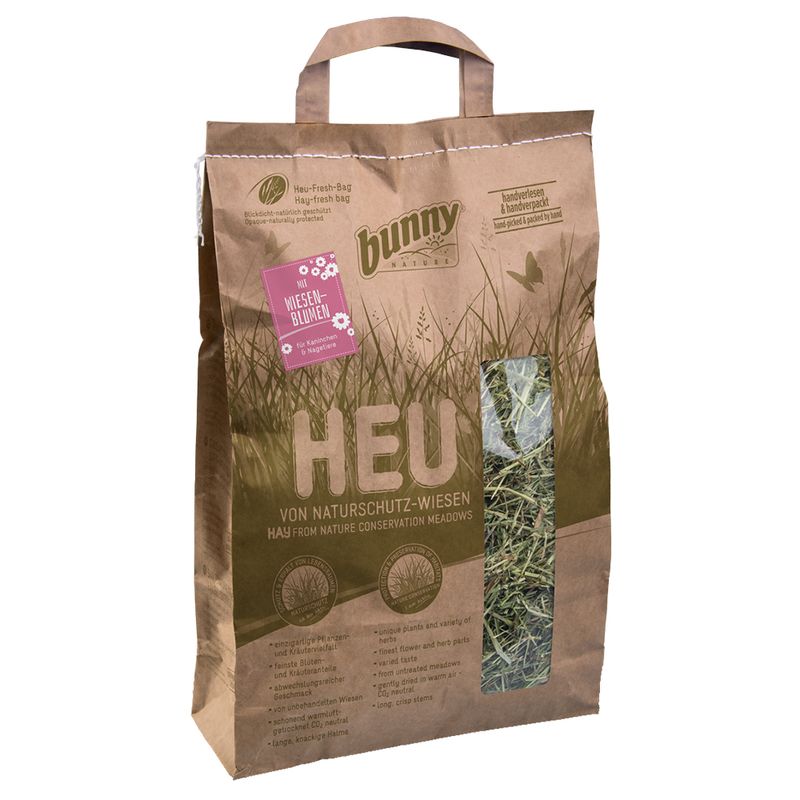 Lot de foin de prairies naturelles Bunny pour rongeur et lapin