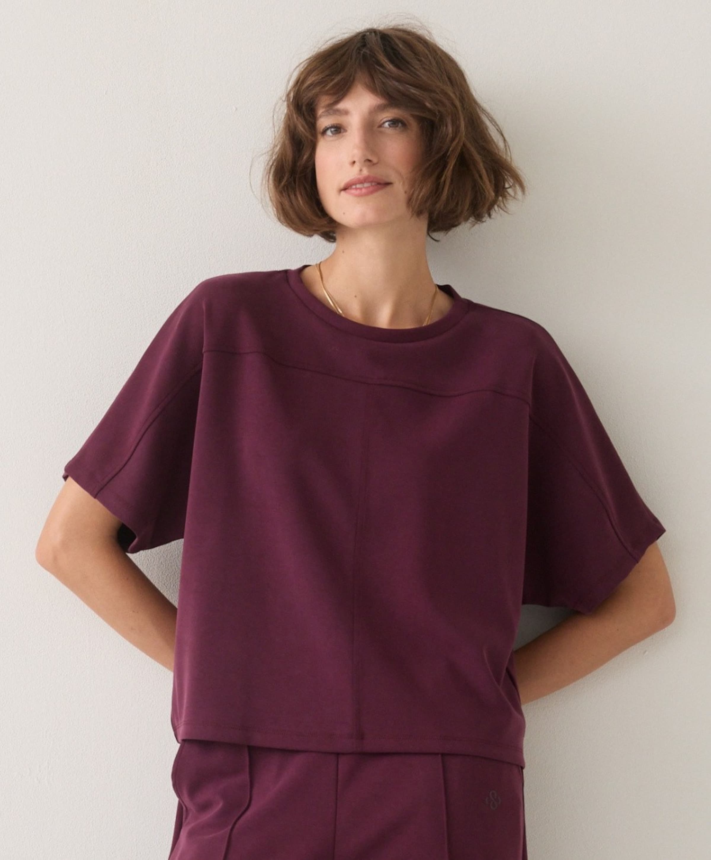 Summum Woman Dames T-shirt bordeaux