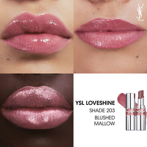 Yves Saint Laurent Loveshine Wet Shine Lipstick, 203 Blushed Mallow