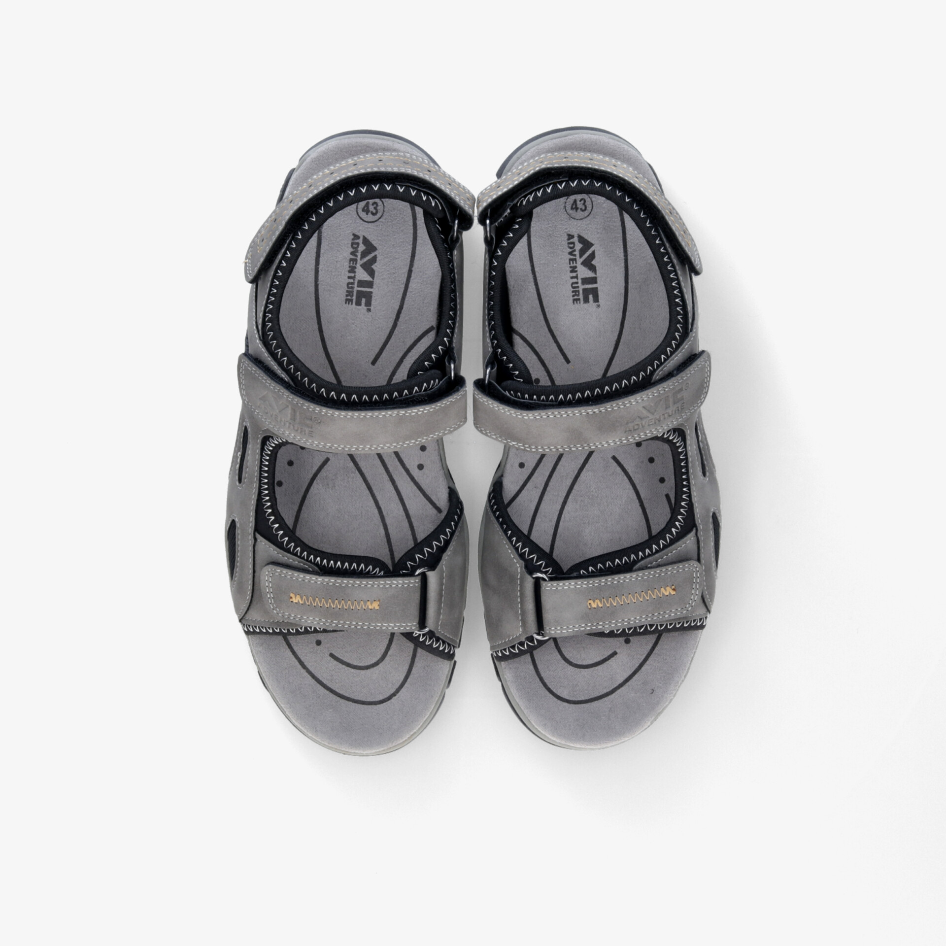 AVIC ADVENTURE Herren Trekkingsandalen grau