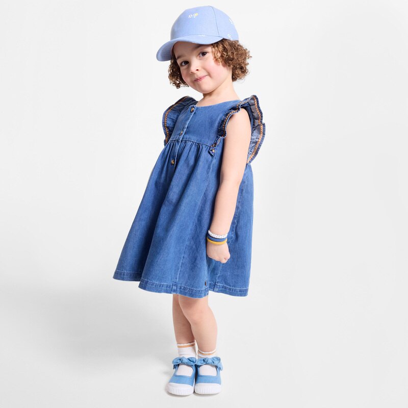 Casquette citrons bleu bébé fille Bleu
