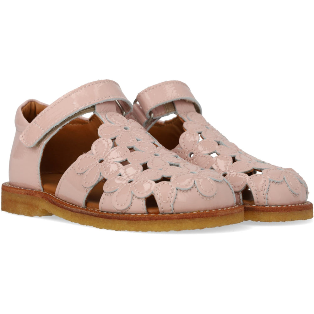 Køb Angulus Rosebud Sandal Med Blomsterdetaljer