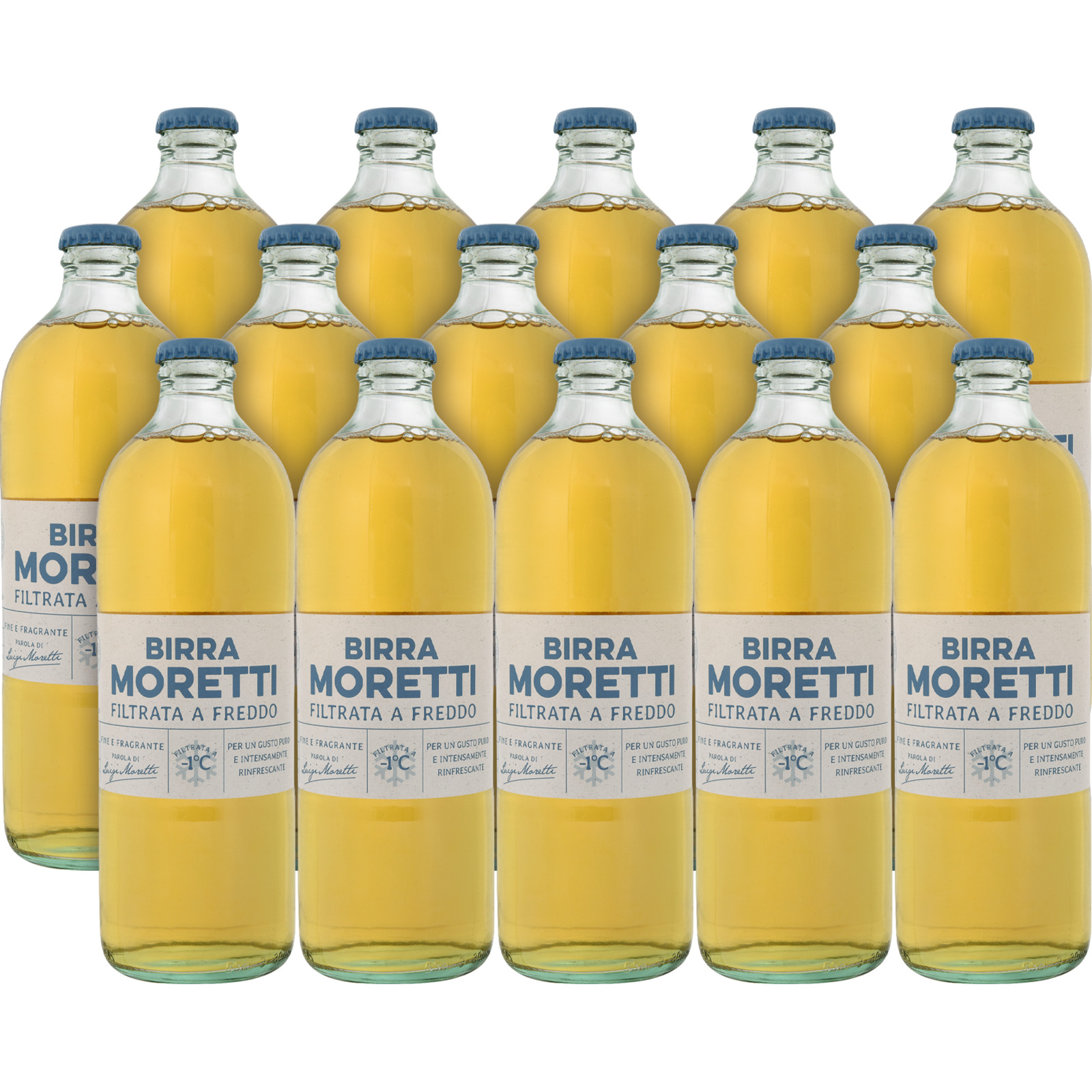 Birra Moretti filtrata a freddo 15 x 55 cl