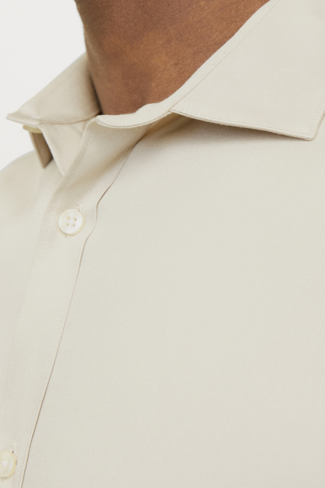 Jack & Jones beige heren overhemd