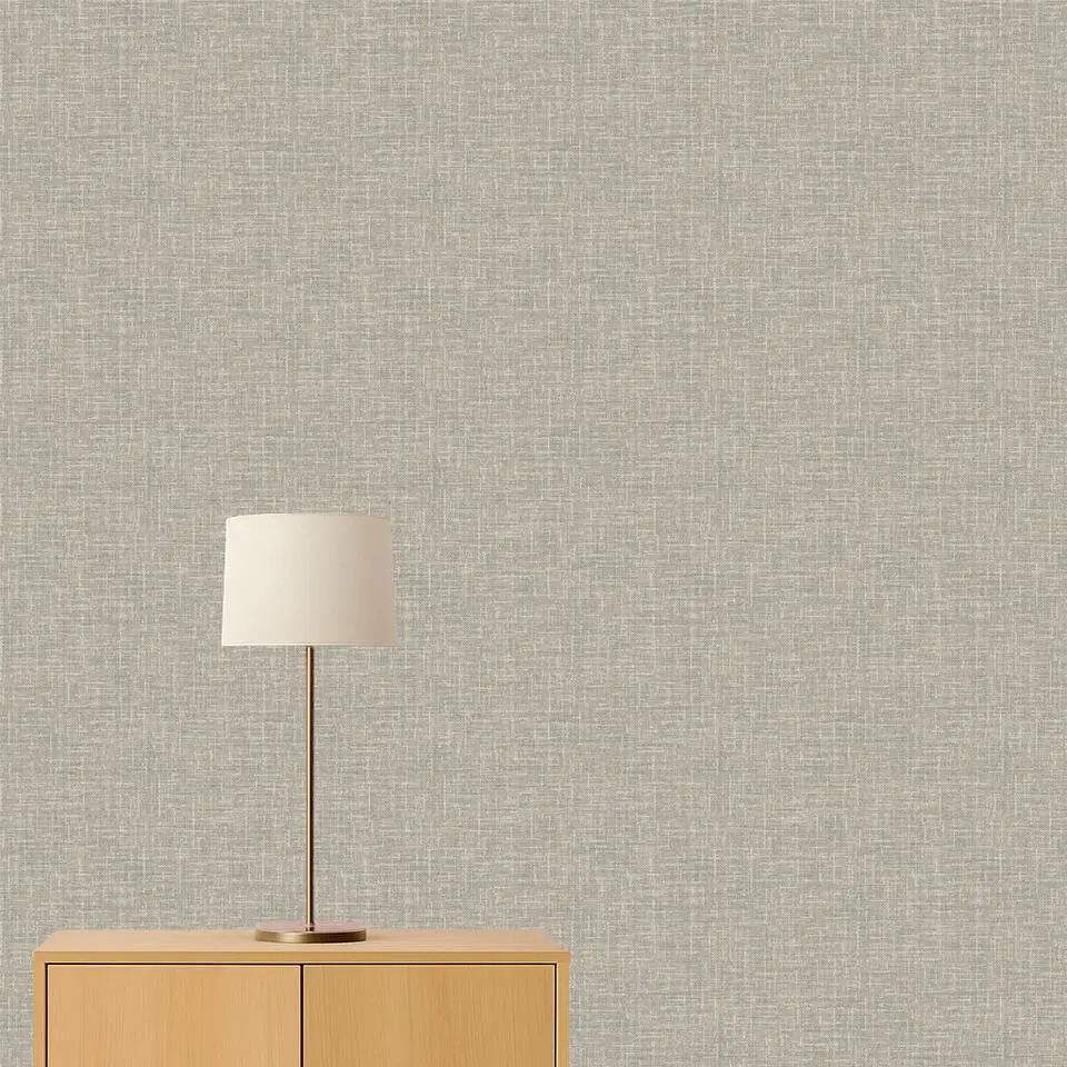 Dutch Wallcoverings Vliesbehang Embellish thread effect - grijs - 10,05m x 53cm