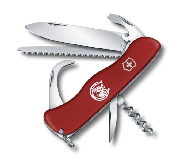 Victorinox Equestrian, Klappkniv med lås, Multiverktøyskniv, Klipp punkt, Polyamid, Rød, 12 verktøy