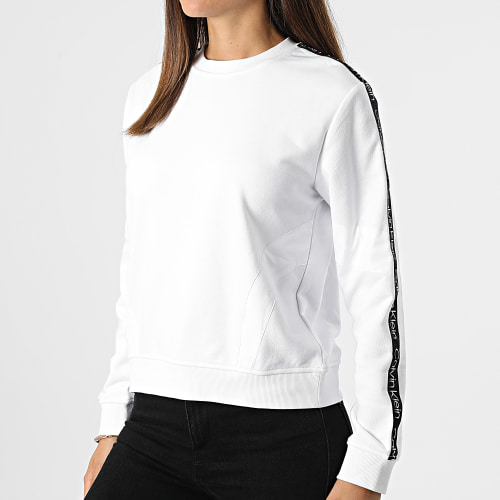 Sweat Crewneck A Bandes GWS2W316 Blanc