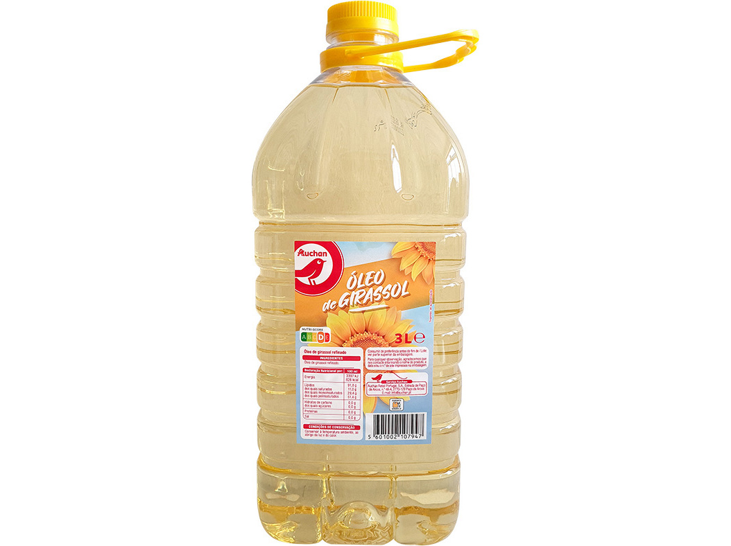 ÓLEO AUCHAN DE GIRASSOL 3L